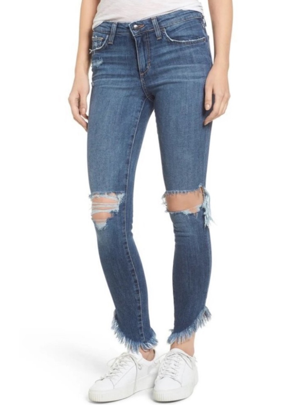 Anthropologie Joe's Jeans women's Skinny Jeans 29 Casual Distressed Raw hem